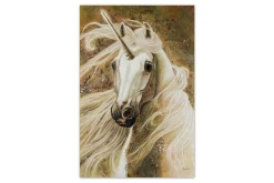 XXL Öl Gemälde 'Golden Unicorn' | Handgemaltes Unikat