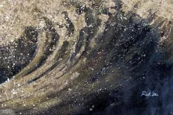 XXL Öl Gemälde 'Golden Wave' | Handgemaltes Unikat