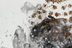 XXL Öl Gemälde 'Gold Traces' | Handgemaltes Unikat
