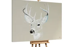 XXL Öl Gemälde 'Graceful Deer' | Handgemaltes Unikat