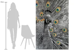 XXL Öl Gemälde 'Grace Peacock' | Handgemaltes Unikat