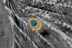 XXL Öl Gemälde 'Grace Peacock' | Handgemaltes Unikat