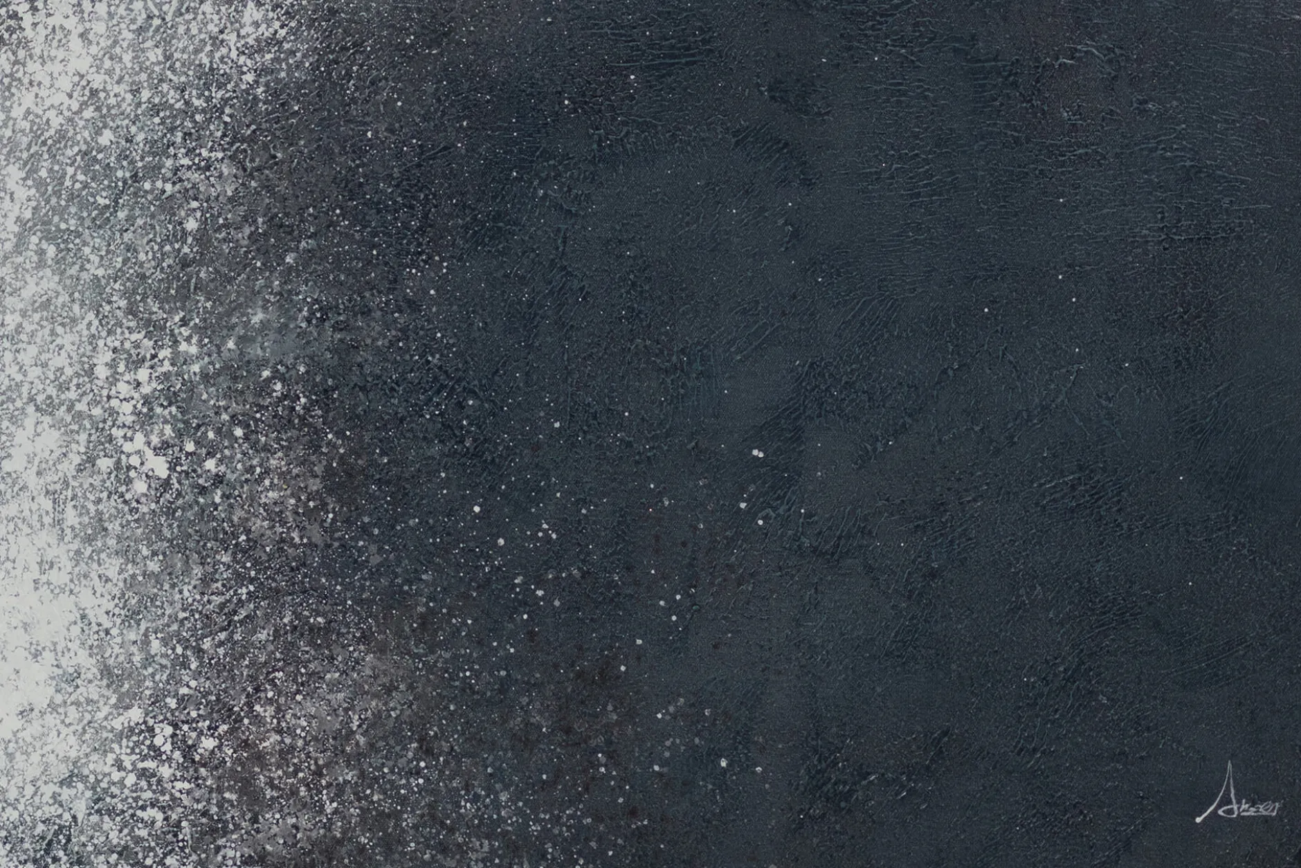 XXL Öl Gemälde 'Grazile Galaxie' | Handgemaltes Unikat