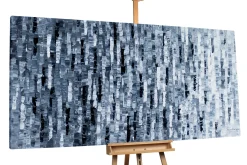 XXL Öl Gemälde 'Grey Glimmer' | Handgemaltes Unikat