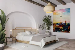 XXL Öl Gemälde 'Großstadtgenuss' | Handgemaltes Unikat