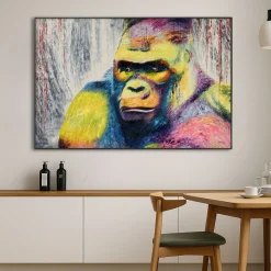 XXL Öl Gemälde 'Grumpy Gorilla' | Handgemaltes Unikat