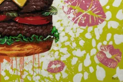 XXL Öl Gemälde 'Hamburgerliebe' | Handgemaltes Unikat