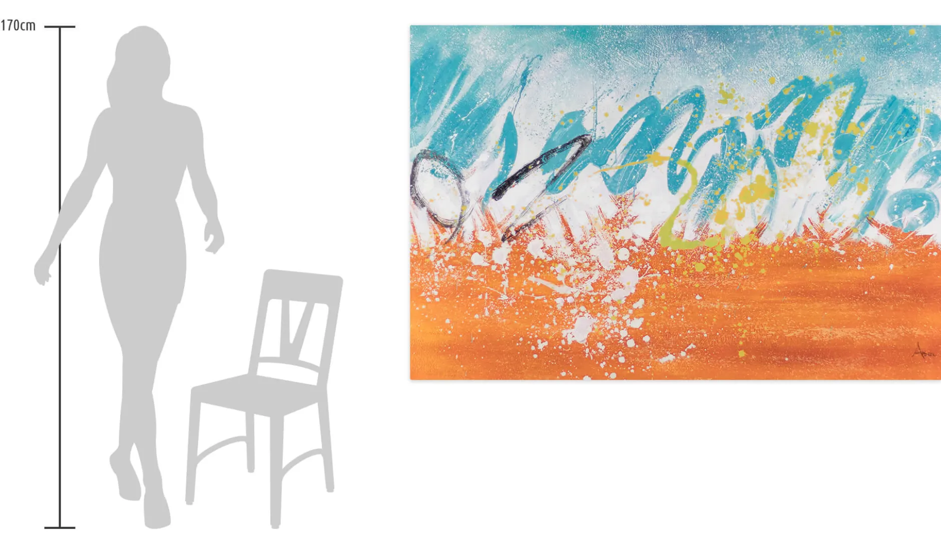 XXL Öl Gemälde 'Hawaii Vibes' | Handgemaltes Unikat