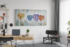 XXL Öl Gemälde 'Heartbeats' | Handgemaltes Unikat