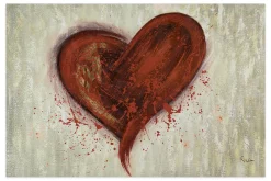XXL Öl Gemälde 'Heart of Gold' | Handgemaltes Unikat