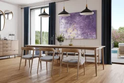 XXL Öl Gemälde 'Heliotrope Blossoms' | Handgemaltes Unikat