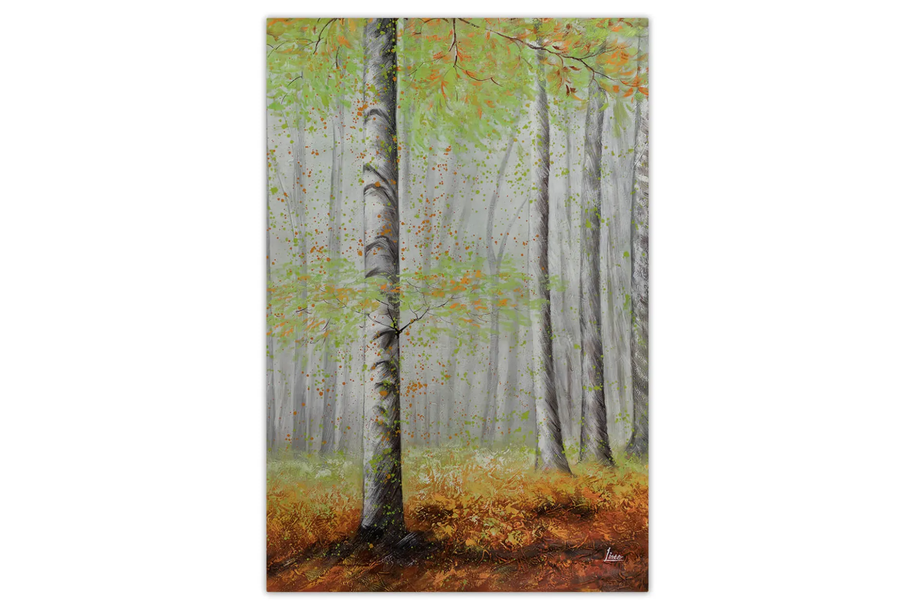 XXL Öl Gemälde 'Herbstwaldmomente' | Handgemaltes Unikat