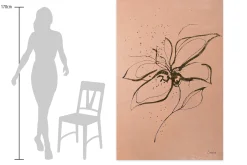 XXL Öl Gemälde 'Herzensblume' | Handgemaltes Unikat