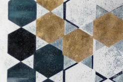 XXL Öl Gemälde 'Hexagonal Stars' | Handgemaltes Unikat