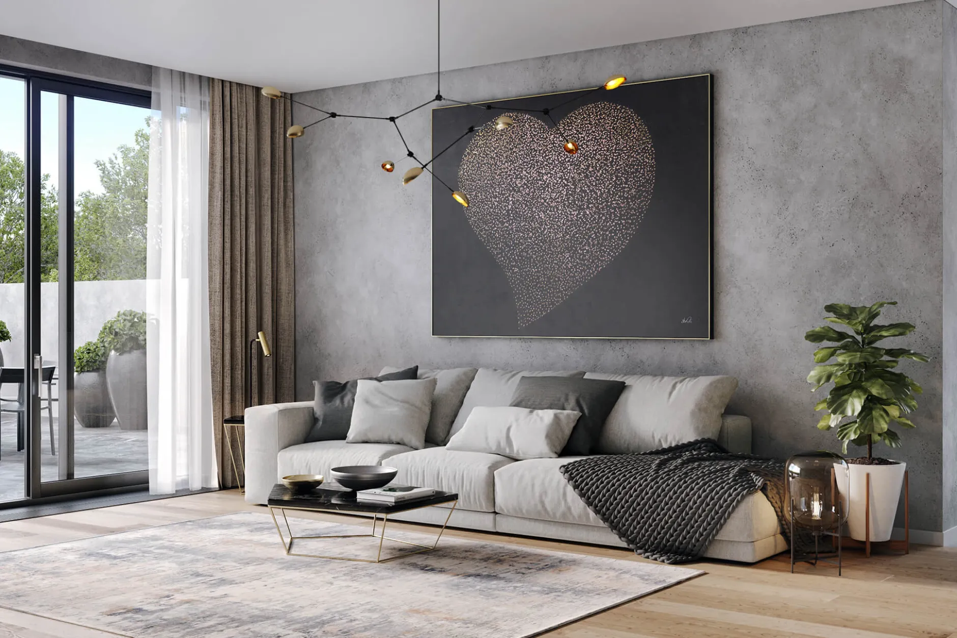 XXL Öl Gemälde 'Himmel der Liebe' | Handgemaltes Unikat