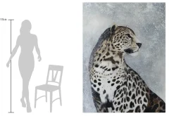 XXL Öl Gemälde 'Hoheit des Leoparden' | Handgemaltes Unikat