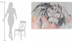XXL Öl Gemälde 'Horse Romance' | Handgemaltes Unikat