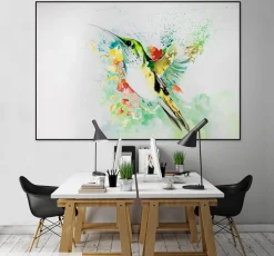XXL Öl Gemälde 'Hummingbirds' Place' | Handgemaltes Unikat