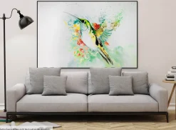 XXL Öl Gemälde 'Hummingbirds' Place' | Handgemaltes Unikat