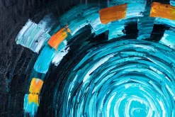 XXL Öl Gemälde 'Hypnotic Fountain' | Handgemaltes Unikat