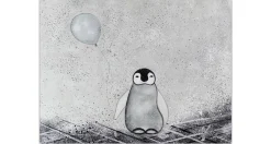 XXL Öl Gemälde 'Ich bin's Pingu' | Handgemaltes Unikat