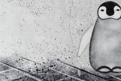 XXL Öl Gemälde 'Ich bin's Pingu' | Handgemaltes Unikat