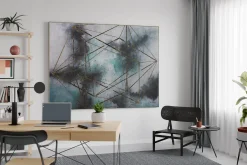 XXL Öl Gemälde 'Icosahedron' | Handgemaltes Unikat