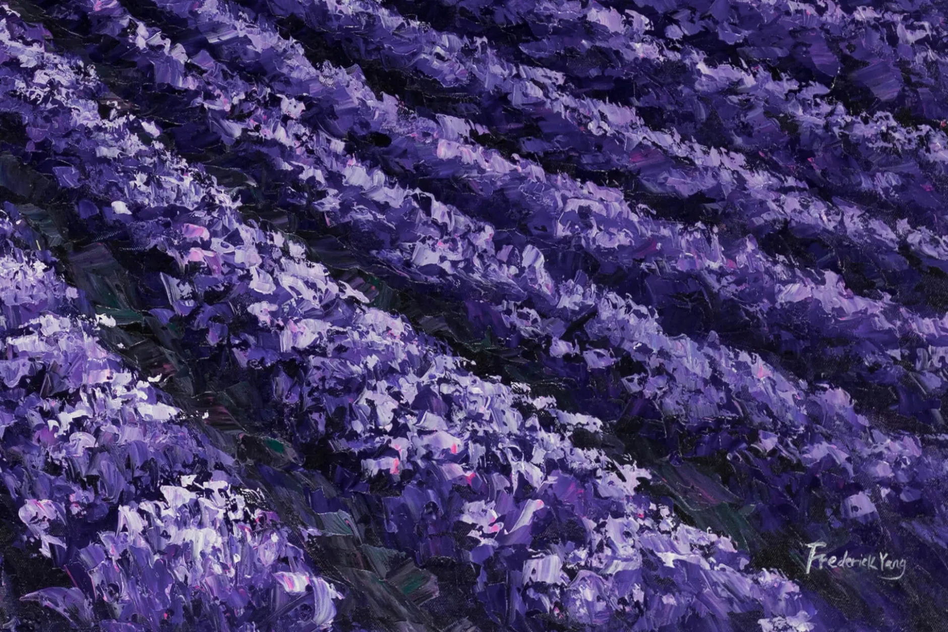 XXL Öl Gemälde 'Idylische Landschaft' | Handgemaltes Unikat