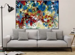 XXL Öl Gemälde 'Imaginative Sunset' | Handgemaltes Unikat