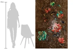 XXL Öl Gemälde 'Im Palast der Blüten' | Handgemaltes Unikat