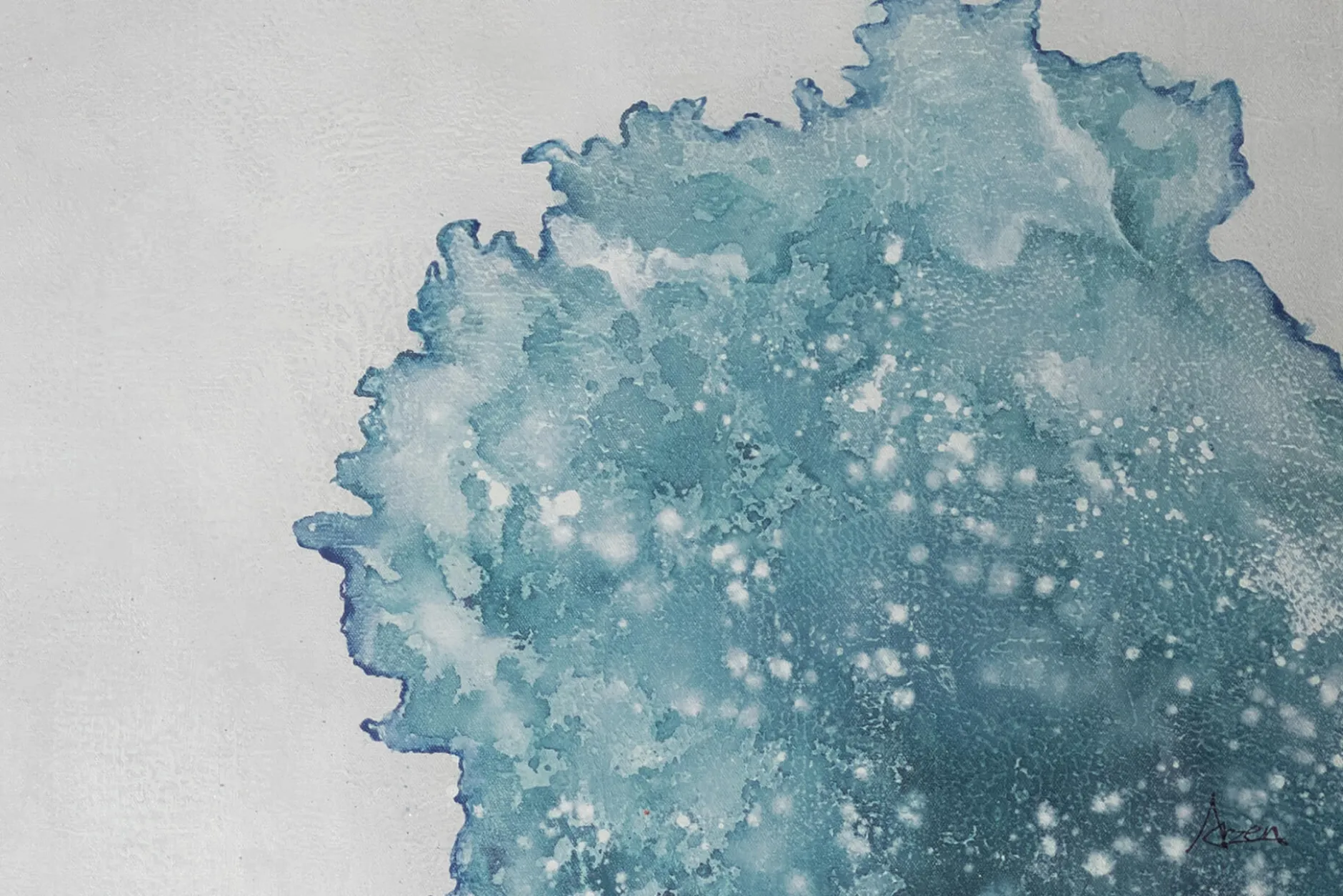 XXL Öl Gemälde 'Isolated Globules' | Handgemaltes Unikat
