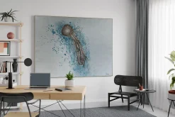 XXL Öl Gemälde 'Jellyfish Mystery' | Handgemaltes Unikat