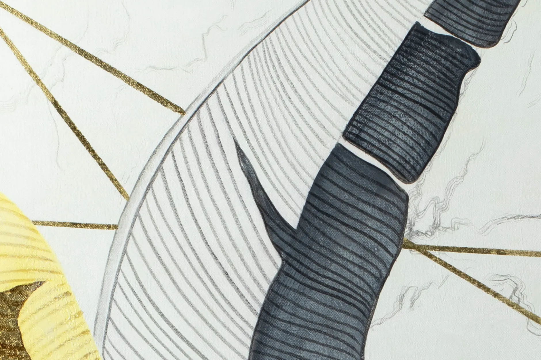 XXL Öl Gemälde 'Jungle in Marble' | Handgemaltes Unikat