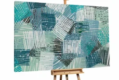 XXL Öl Gemälde 'Jungle of Squares' | Handgemaltes Unikat
