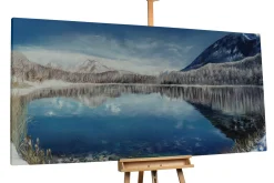 XXL Öl Gemälde 'Kanadischer Winter' | Handgemaltes Unikat