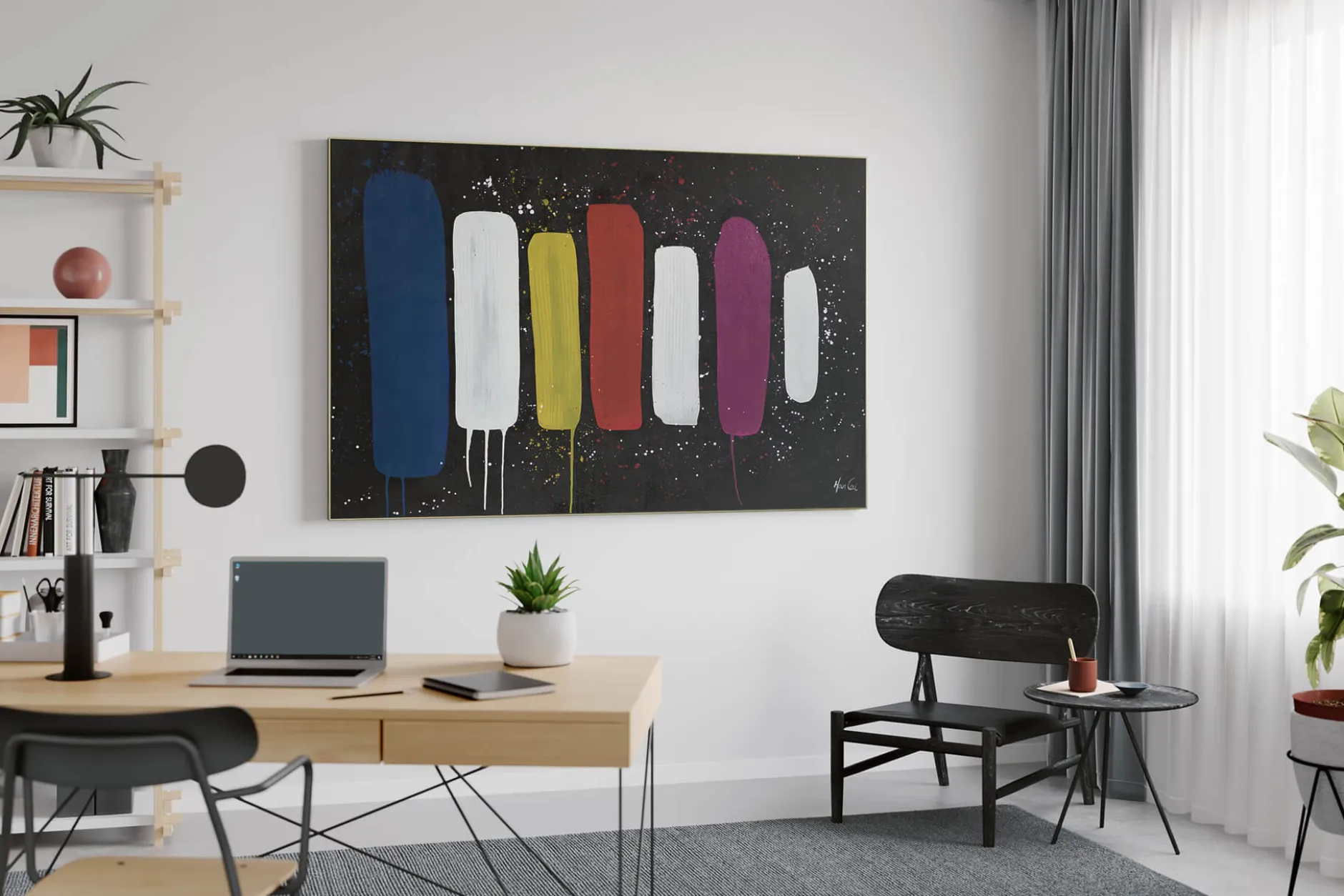 XXL Öl Gemälde 'Kingdom of Colours' | Handgemaltes Unikat