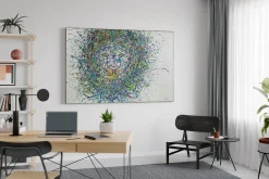 XXL Öl Gemälde 'King of Colours' | Handgemaltes Unikat
