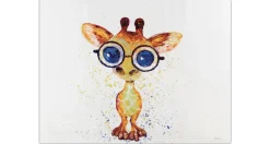 XXL Öl Gemälde 'Kleine Giraffe' | Handgemaltes Unikat