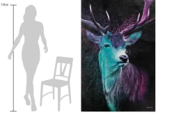 XXL Öl Gemälde 'König der Wälder' | Handgemaltes Unikat