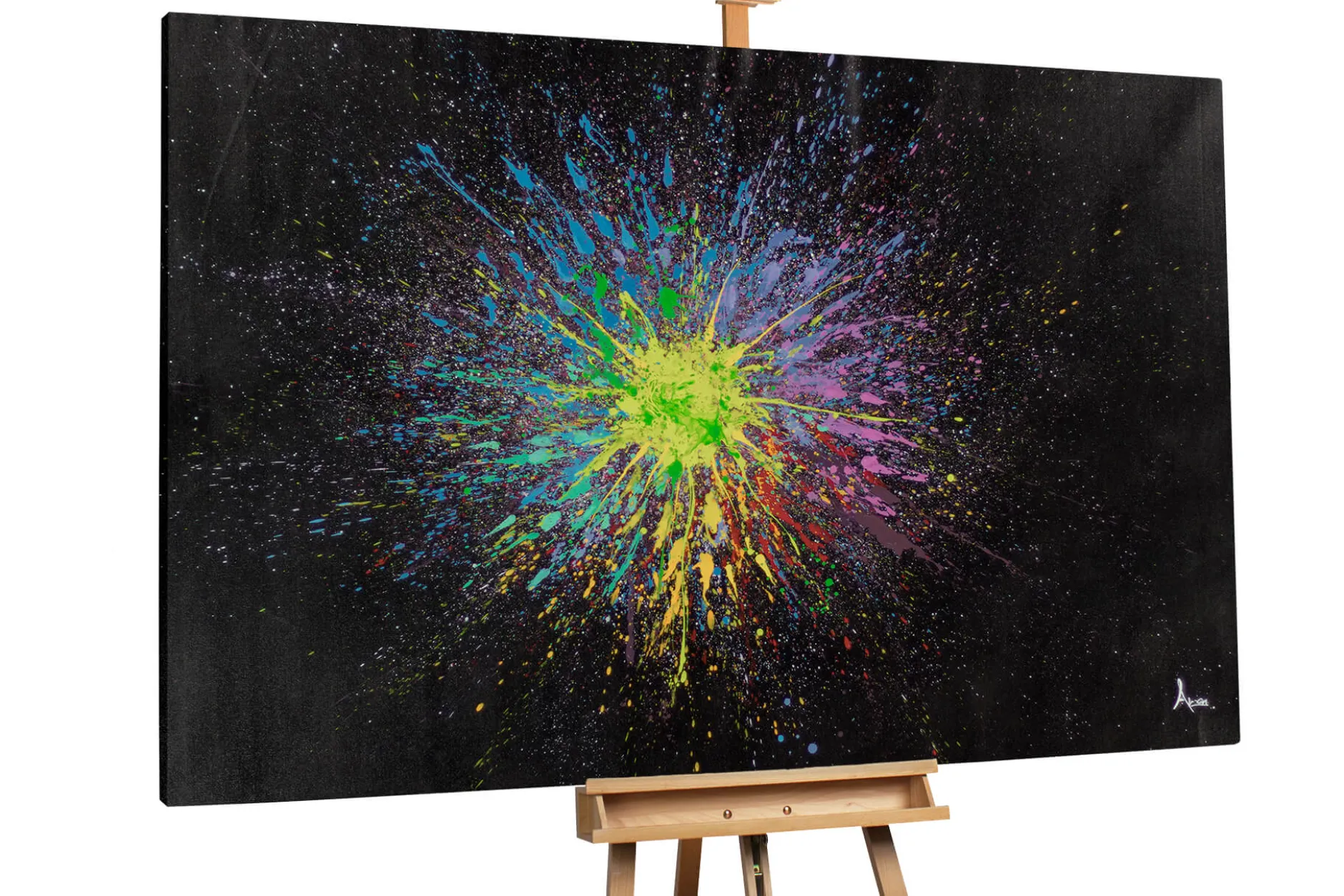 XXL Öl Gemälde 'Königin der Galaxie' | Handgemaltes Unikat