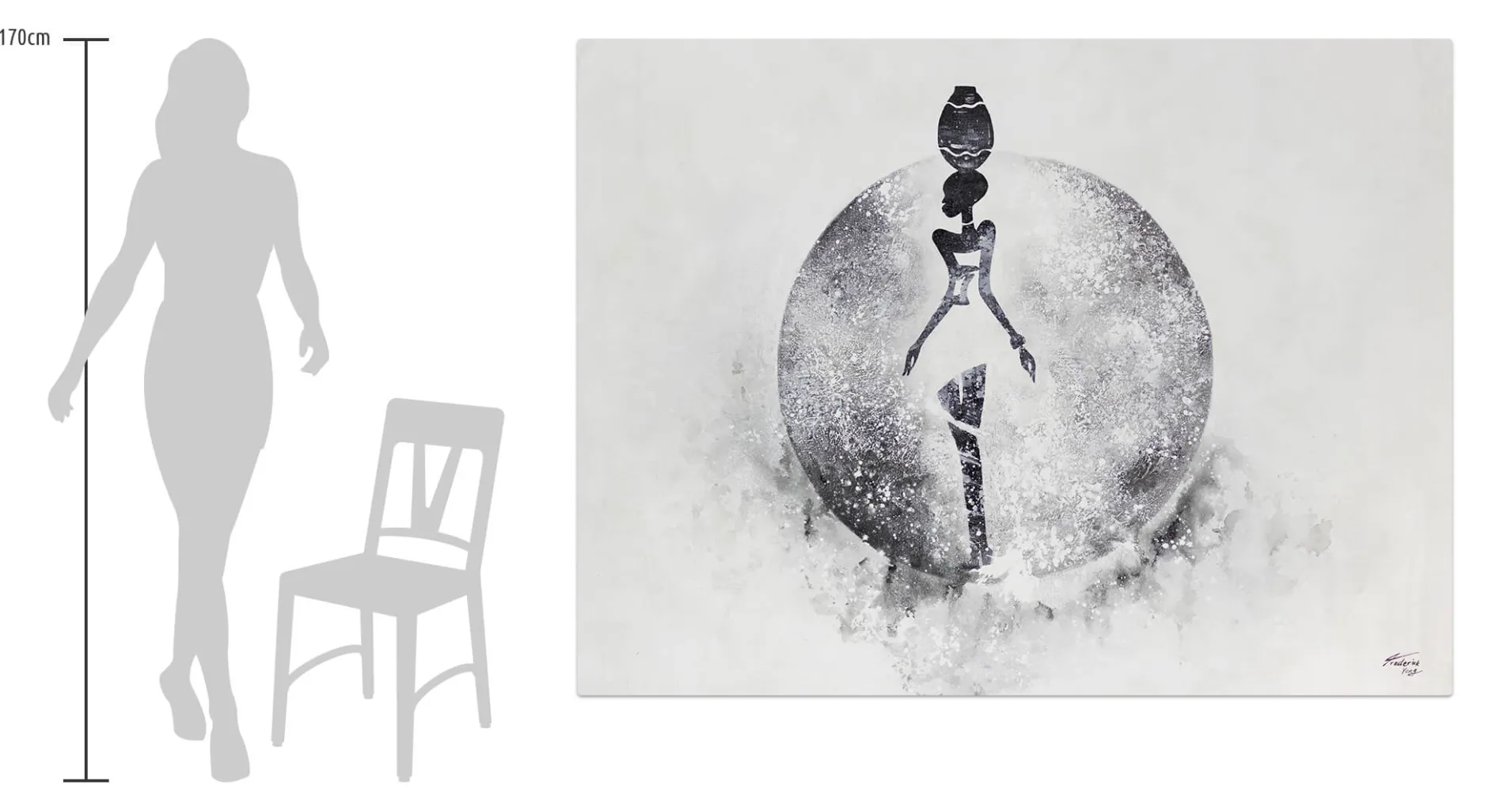XXL Öl Gemälde 'Königin des Mondes' | Handgemaltes Unikat