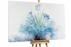 XXL Öl Gemälde 'Königliche Blume' | Handgemaltes Unikat