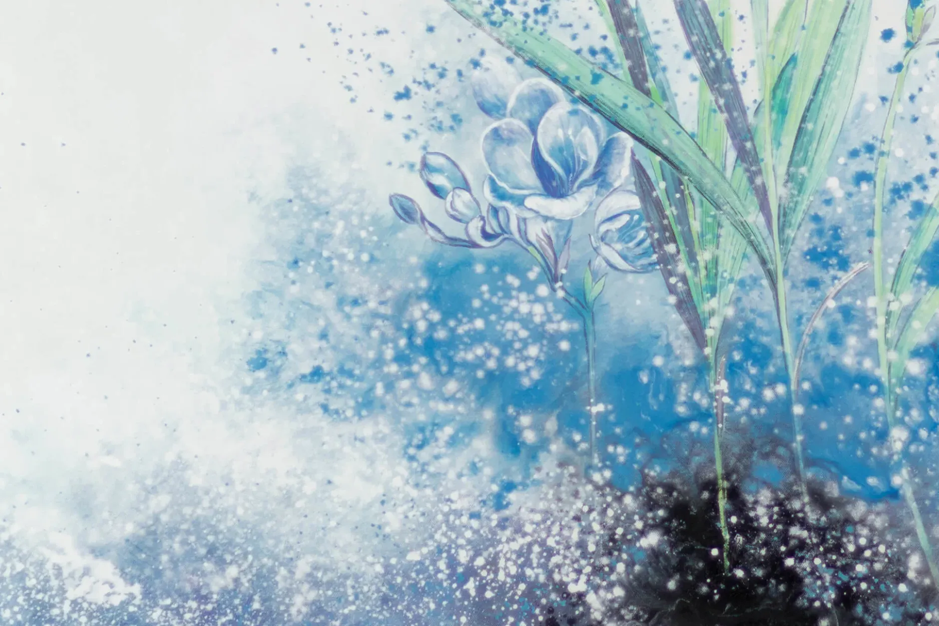 XXL Öl Gemälde 'Königliche Blume' | Handgemaltes Unikat