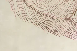 XXL Öl Gemälde 'Königliche Feder' | Handgemaltes Unikat