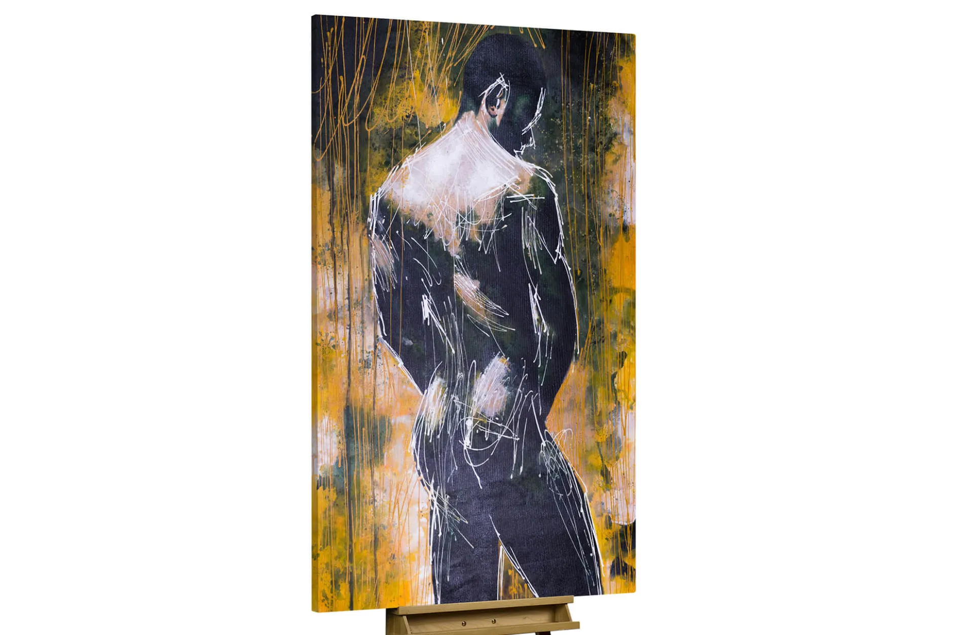 XXL Öl Gemälde 'Knistern in der Luft' | Handgemaltes Unikat