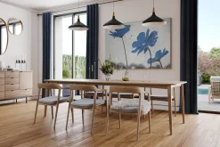 XXL Öl Gemälde 'Kornblumenblau' | Handgemaltes Unikat