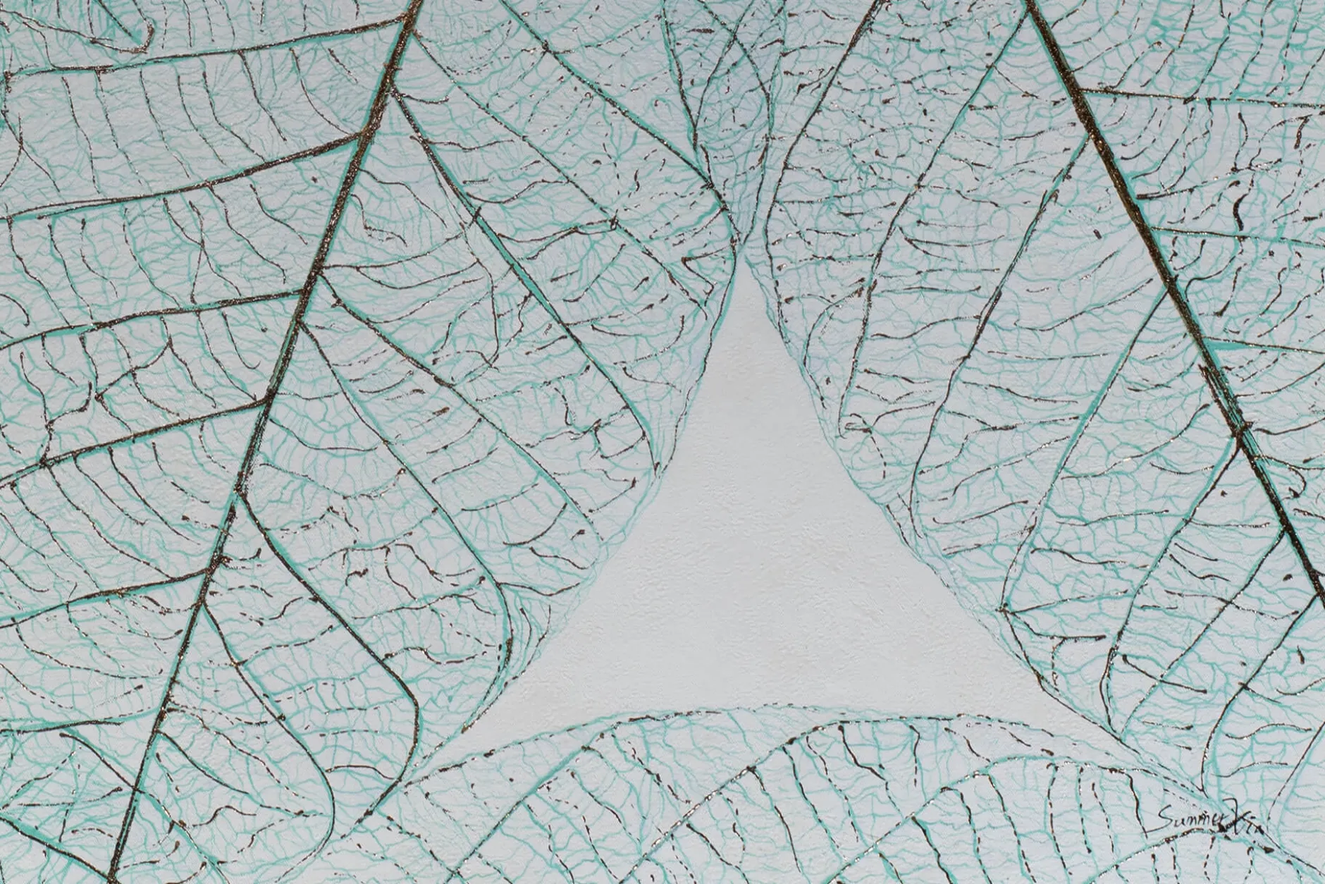 XXL Öl Gemälde 'Laced Nature' | Handgemaltes Unikat