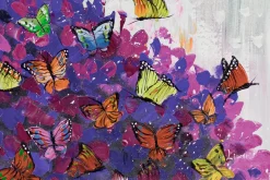 XXL Öl Gemälde 'Lady Butterfly' | Handgemaltes Unikat