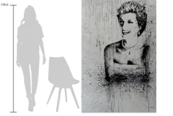 XXL Öl Gemälde 'Lady Di's Essence' | Handgemaltes Unikat