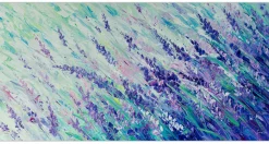 XXL Öl Gemälde 'Lavender Universe' | Handgemaltes Unikat